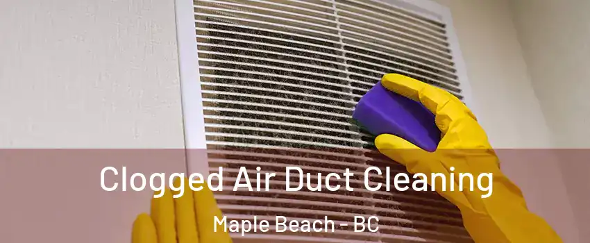  Clogged Air Duct Cleaning Maple Beach - BC