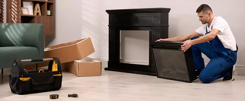Old Rusted Metal Fireplace Repair And Replacement in Tilbury, BC